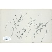 Tommy Rettig Lassie Actor Signed 4x6 Index Card JSA Authenticated Personalized