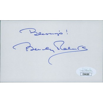 Beverly Roberts Actress Signed 3x5 Index Card JSA Authenticated
