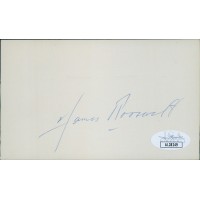 James Roosevelt Congressmen Politician Signed 3x5 Index Card JSA Authenticated