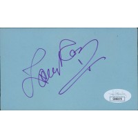 Lanny Ross Pianist Singer Signed 3x5 Index Card JSA Authenticated