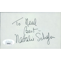 Natalie Schafer Actress Signed 3x5 Index Card JSA Authenticated Personalized