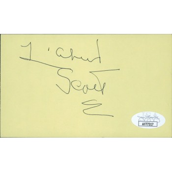 Lizabeth Scott Actress Signed 3x5 Index Card JSA Authenticated
