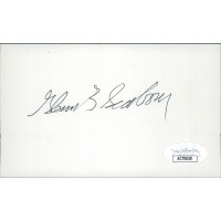 Glenn Seaborg Nobel Prize Chemistry Signed 3x5 Index Card JSA Authenticated