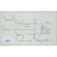 Anne Seymour Actress Signed 3x5 Index Card JSA Authenticated Personalized Anne Seymour Actress Signed 3x5 Index Card JSA Authenticated Personalized