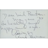 Anne Seymour Actress Signed 3x5 Index Card JSA Authenticated Personalized Anne Seymour Actress Signed 3x5 Index Card JSA Authenticated Personalized