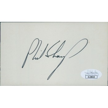 Philip Sharp Indiana Congressman Signed 3x5 Index Card JSA Authenticated