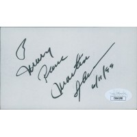 Martin Sheen Actor Signed 3x5 Index Card JSA Authenticated Personalized