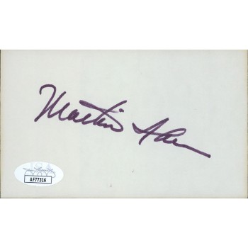 Martin Sheen Actor Signed 3x5 Index Card JSA Authenticated