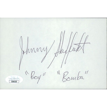 Johnny Sheffield Actor Signed 4x6 Index Card JSA Authenticated