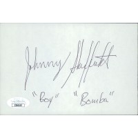 Johnny Sheffield Actor Signed 4x6 Index Card JSA Authenticated