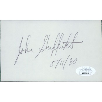 Johnny Sheffield Actor Signed 3x5 Index Card JSA Authenticated