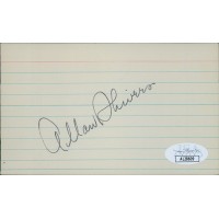 Allan Shivers Texas Governor Senator Signed 3x5 Index Card JSA Authenticated