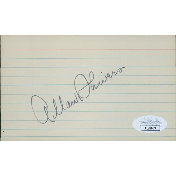 Allan Shivers Texas Governor Senator Signed 3x5 Index Card JSA Authenticated