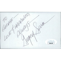 Gregory Sierra Actor Signed 3x5 Index Card JSA Authenticated Personalized