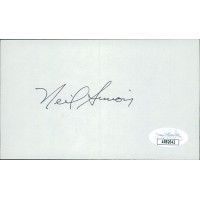 Neil Simon Playwright Screenwriter Signed 3x5 Index Card JSA Authenticated