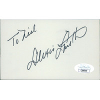 Alexis Smith Actress Signed 3x5 Index Card JSA Authenticated Personalized