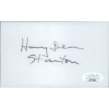 Harry Dean Stanton Actor Signed 3x5 Index Card JSA Authenticated