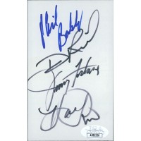 The Statler Brothers Signed 3x5 Index Card JSA Authenticated