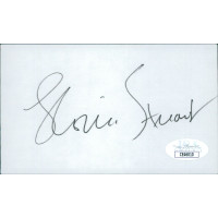 Gloria Stuart Actress Signed 3x5 Index Card JSA Authenticated