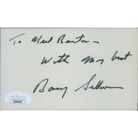 Barry Sullivan Actor Signed 3x5 Index Card JSA Authenticated Personalized Barry Sullivan Actor Signed 3x5 Index Card JSA Authenticated Personalized