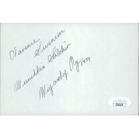Clarence Swensen The Wizard of Oz Actor Signed 4x6 Index Card JSA Authenticated