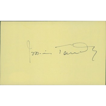 Jessica Tandy Actress Signed 3x5 Index Card JSA Authenticated