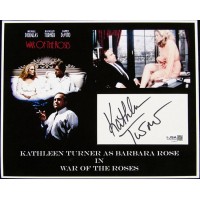 Kathleen Turner Actress Signed 3x5 Index Card Matted 8x10 JSA Authenticated