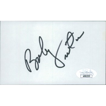 Bobby Vinton Singer Actor Signed 3x5 Index Card JSA Authenticated