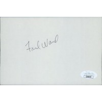 Fred Ward Actor Signed 4x6 Index Card JSA Authenticated