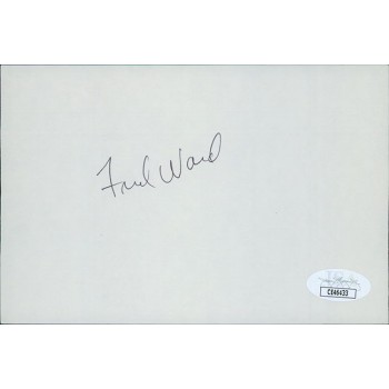 Fred Ward Actor Signed 4x6 Index Card JSA Authenticated