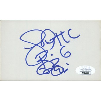 Tionne Watkins T-Boz TLC Singer Signed 3x5 Index Card JSA Authenticated