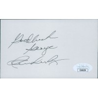 Patrick Wayne Actor Signed 3x5 Index Card JSA Authenticated Personalized