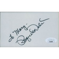 Raquel Welch Actress Signed 3x5 Index Card JSA Authenticated Personalized