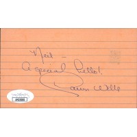Dawn Wells Actress Signed 3x5 Index Card JSA Authenticated