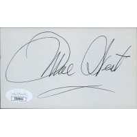 Mae West Actress Dual Signed 3x5 Index Card JSA Authenticated