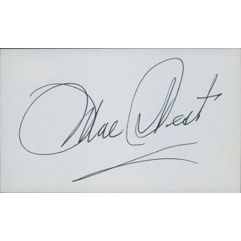 Mae West Actress Dual Signed 3x5 Index Card JSA Authenticated
