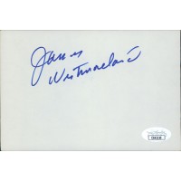 James Westmoreland Actor Signed 4x6 Index Card JSA Authenticated James Westmoreland Actor Signed 4x6 Index Card JSA Authenticated