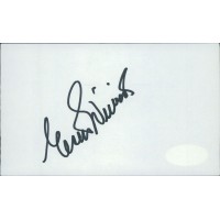 Esther Williams Actress Signed 3x5 Index Card JSA Authenticated