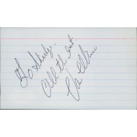 Van Williams Actor Signed 3x5 Index Card JSA Authenticated