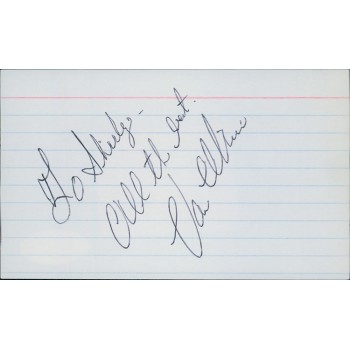 Van Williams Actor Signed 3x5 Index Card JSA Authenticated