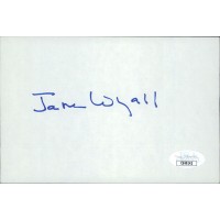 Jane Wyatt Actress Signed 4x6 Index Card JSA Authenticated