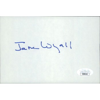 Jane Wyatt Actress Signed 4x6 Index Card JSA Authenticated