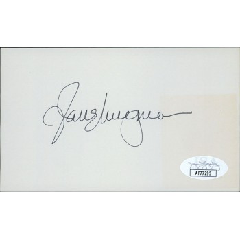 Jane Wyman Actress Signed 3x5 Index Card JSA Authenticated
