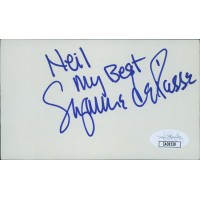 Suzanne de Passe Producer Signed 3x5 Index Card JSA Authenticated