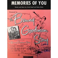 Steve Allen Signed Memories of You Sheet Music JSA Authenticated