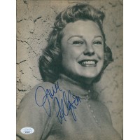 June Allyson Actress Signed 7.5x10 Cut Magazine Page Photo JSA Authenticated