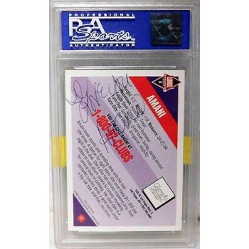 Amani Signed 1992 Clubhouse Diamonds #31 Promo Card Series 1 PSA Authenticated