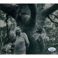Judith Anderson Actress Signed 6.25x7 Cut Page Photo JSA Authenticated