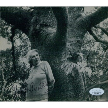 Judith Anderson Actress Signed 6.25x7 Cut Page Photo JSA Authenticated