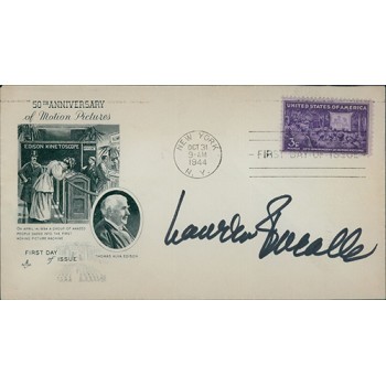 Lauren Bacall Actress Signed First Day Issue Cover FDC JSA Authenticated